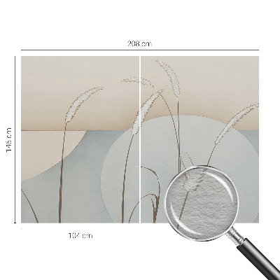 Vlies-Fototapete mit Motiv sanfter Gräser