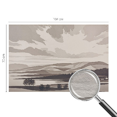 Motivtapete aus Vlies mit einer friedlichen Landschaft