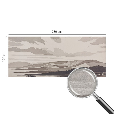 Motivtapete aus Vlies mit einer friedlichen Landschaft