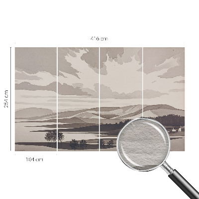 Motivtapete aus Vlies mit einer friedlichen Landschaft