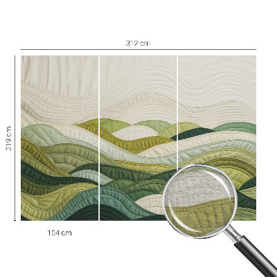 Fototapete aus Vlies mit dem Motiv „Fabric Hills“