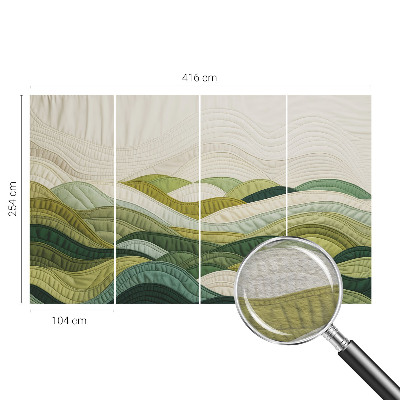 Fototapete aus Vlies mit dem Motiv „Fabric Hills“