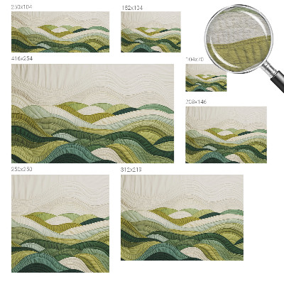Fototapete aus Vlies mit dem Motiv „Fabric Hills“