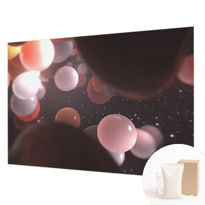 Vlies-Fototapete fürs Kinderzimmer mit Motiv aus Weltraumkugeln