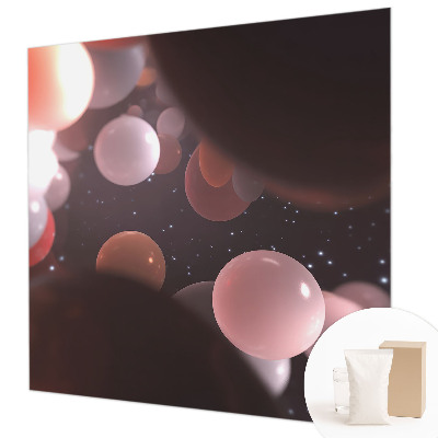 Vlies-Fototapete fürs Kinderzimmer mit Motiv aus Weltraumkugeln