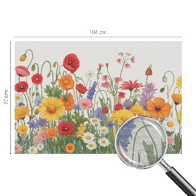 Bedruckte Vlies-Fototapete mit Motiv einer Blumenwiese