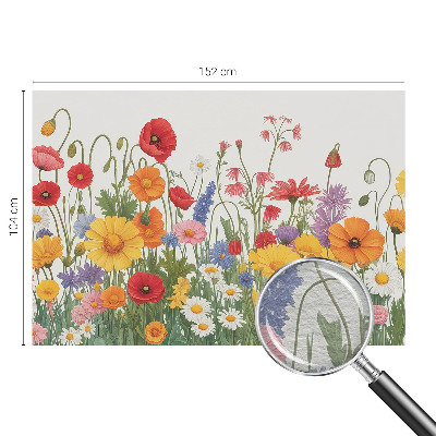 Bedruckte Vlies-Fototapete mit Motiv einer Blumenwiese