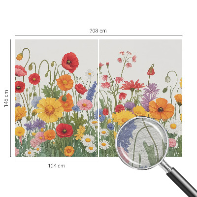 Bedruckte Vlies-Fototapete mit Motiv einer Blumenwiese