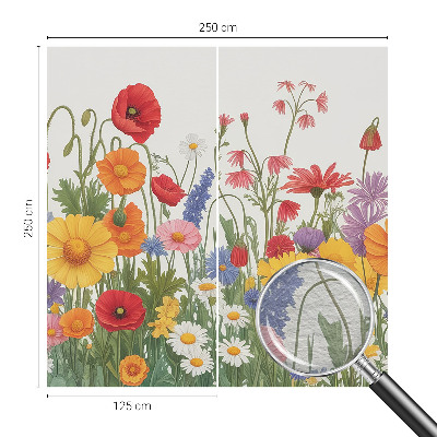 Bedruckte Vlies-Fototapete mit Motiv einer Blumenwiese