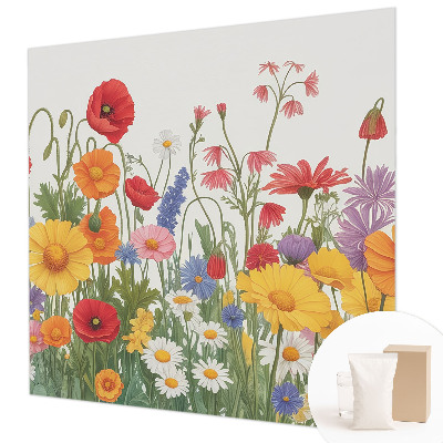 Bedruckte Vlies-Fototapete mit Motiv einer Blumenwiese