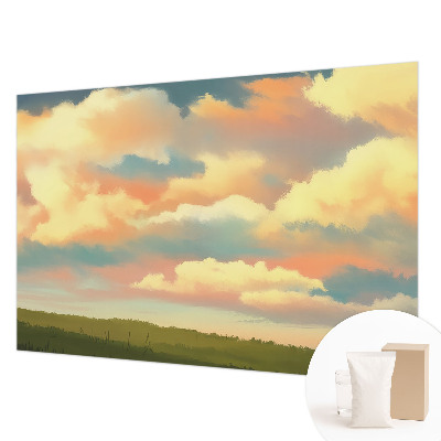 Dekorative Wand-Fototapete mit einem Motiv aus Himmel und Wolken