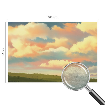 Dekorative Wand-Fototapete mit einem Motiv aus Himmel und Wolken