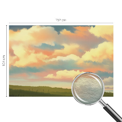 Dekorative Wand-Fototapete mit einem Motiv aus Himmel und Wolken