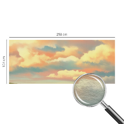 Dekorative Wand-Fototapete mit einem Motiv aus Himmel und Wolken
