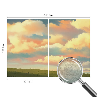 Dekorative Wand-Fototapete mit einem Motiv aus Himmel und Wolken