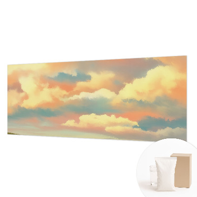 Dekorative Wand-Fototapete mit einem Motiv aus Himmel und Wolken