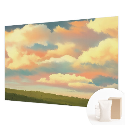 Dekorative Wand-Fototapete mit einem Motiv aus Himmel und Wolken