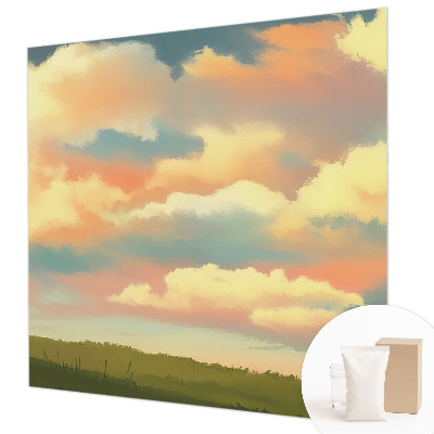 Dekorative Wand-Fototapete mit einem Motiv aus Himmel und Wolken
