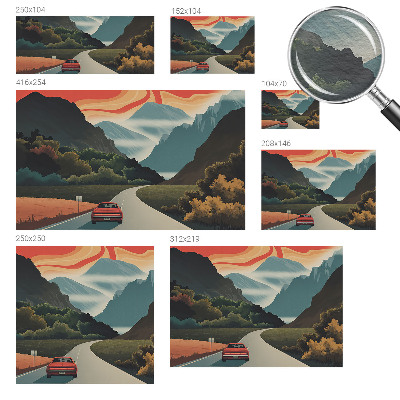 Moderne Vlies-Fototapete mit Bergmotiv für ein naturnahes Raumambiente