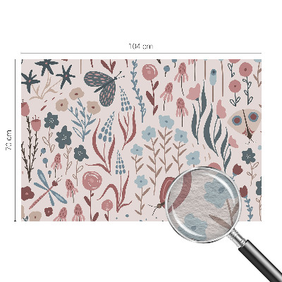 Motivtapete Blumen Insekten