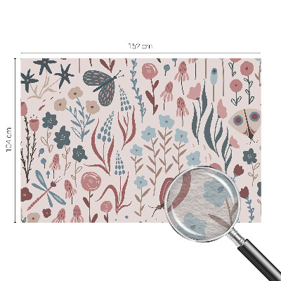 Motivtapete Blumen Insekten