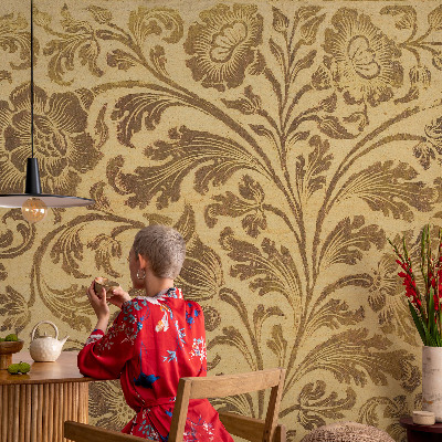 Wand-Fototapete Blumenmuster