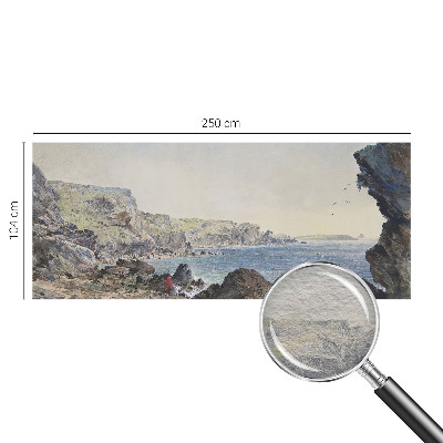 Dekorative Wand-Fototapete mit einem Motiv einer ruhigen Küste