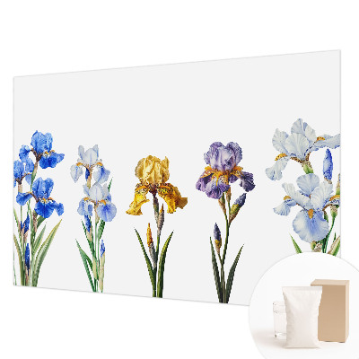 Vlies-Fototapete mit Motiv aus Irisblüten