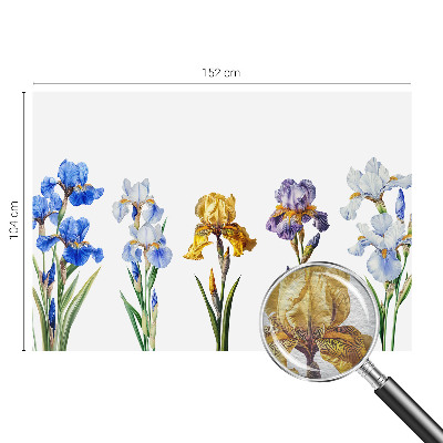 Vlies-Fototapete mit Motiv aus Irisblüten