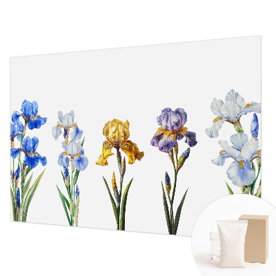 Vlies-Fototapete mit Motiv aus Irisblüten