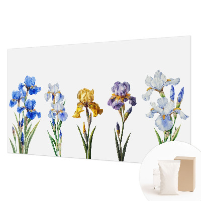 Vlies-Fototapete mit Motiv aus Irisblüten
