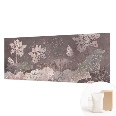 Fototapete fürs Kinderzimmer mit friedlicher botanischer Illustration