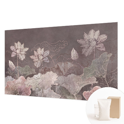 Fototapete fürs Kinderzimmer mit friedlicher botanischer Illustration
