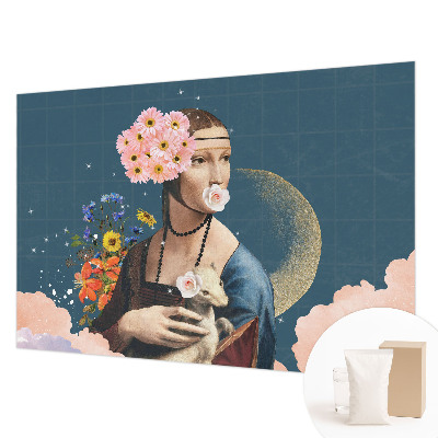 Motivtapete aus Vlies mit floralem Muster in elegantem Design