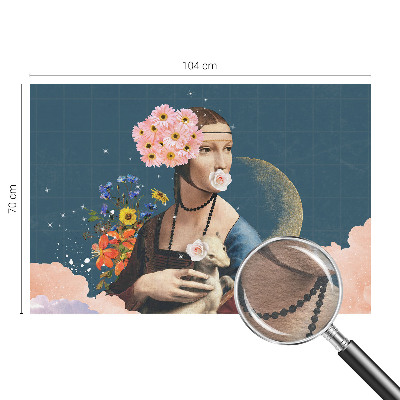Motivtapete aus Vlies mit floralem Muster in elegantem Design