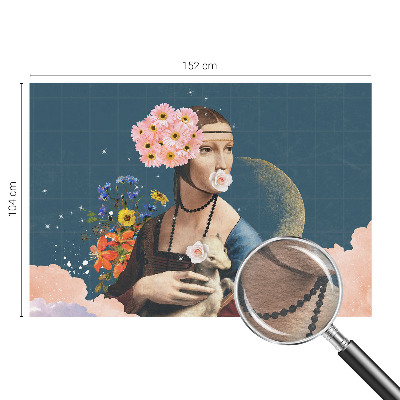 Motivtapete aus Vlies mit floralem Muster in elegantem Design