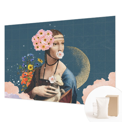 Motivtapete aus Vlies mit floralem Muster in elegantem Design