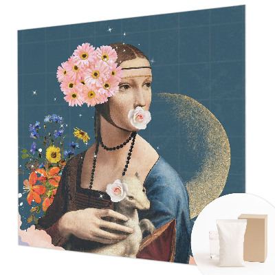 Motivtapete aus Vlies mit floralem Muster in elegantem Design