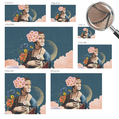 Motivtapete aus Vlies mit floralem Muster in elegantem Design