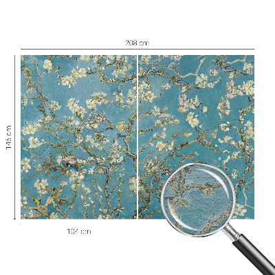 Vlies-Fototapete fürs Wohnzimmer mit blühenden Zweigen als Motiv