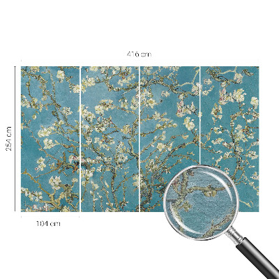 Vlies-Fototapete fürs Wohnzimmer Blühende Zweige