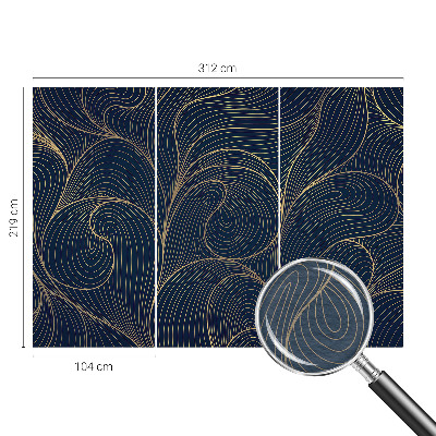 Vliestapete fürs Wohnzimmer Wellenmotiv