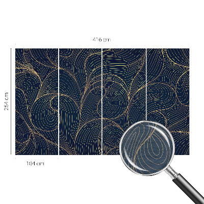 Vliestapete fürs Wohnzimmer Wellenmotiv