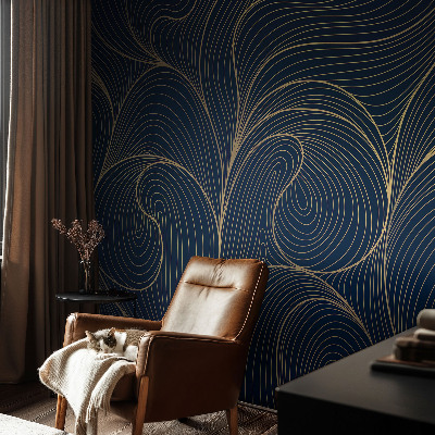 Vliestapete fürs Wohnzimmer Wellenmotiv