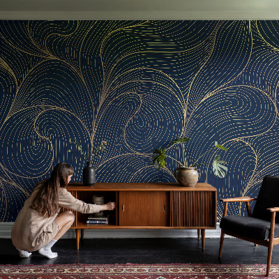 Vliestapete fürs Wohnzimmer Wellenmotiv