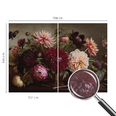Bedruckte Vlies-Fototapete mit Blumenmotiv