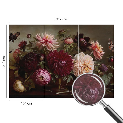 Bedruckte Vlies-Fototapete mit Blumenmotiv