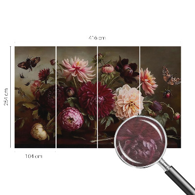 Bedruckte Vlies-Fototapete mit Blumenmotiv