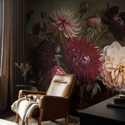Bedruckte Vlies-Fototapete mit Blumenmotiv