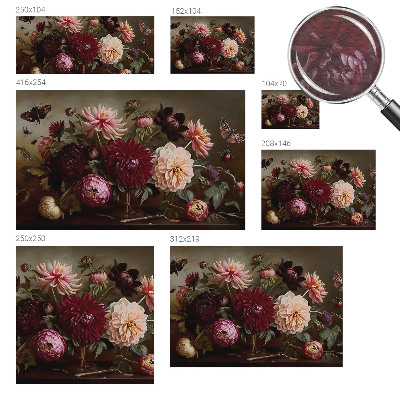 Bedruckte Vlies-Fototapete mit Blumenmotiv